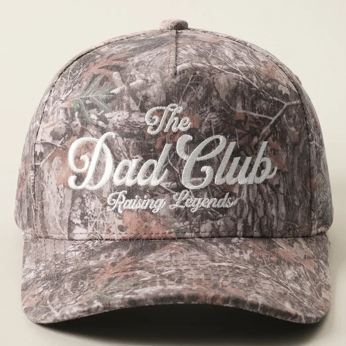 The Dad Club Embroidered Trucker Cap