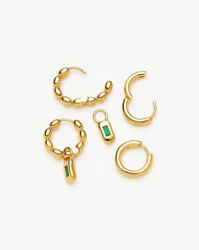 The Destination Hoop Set | 18ct Gold Plated Earrings Missoma