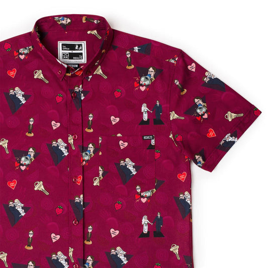 RSVLTS The Office Short Sleeve Shirt The Office "Heartbeets" – KUNUFLEX Short Sleeve Shirt