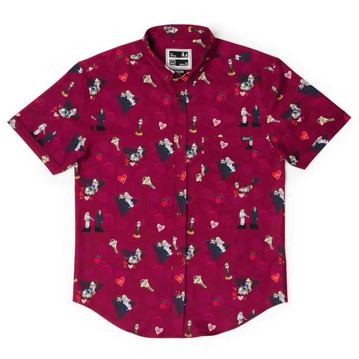 RSVLTS The Office Short Sleeve Shirt The Office "Heartbeets" – KUNUFLEX Short Sleeve Shirt