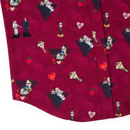 RSVLTS The Office Short Sleeve Shirt The Office "Heartbeets" – KUNUFLEX Short Sleeve Shirt