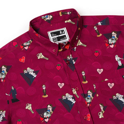 RSVLTS The Office Short Sleeve Shirt The Office "Heartbeets" – KUNUFLEX Short Sleeve Shirt