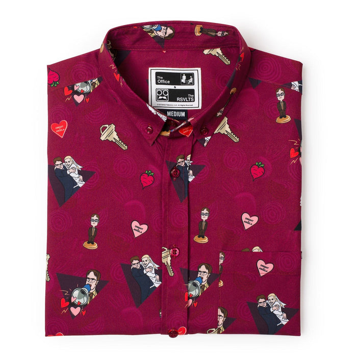 RSVLTS The Office Short Sleeve Shirt The Office "Heartbeets" – KUNUFLEX Short Sleeve Shirt