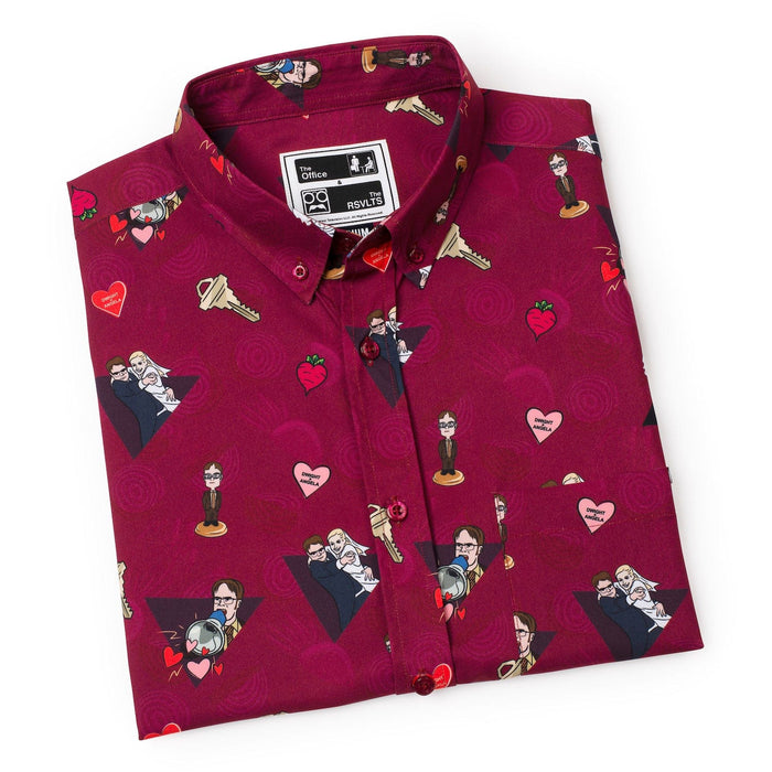 RSVLTS The Office Short Sleeve Shirt The Office "Heartbeets" – KUNUFLEX Short Sleeve Shirt