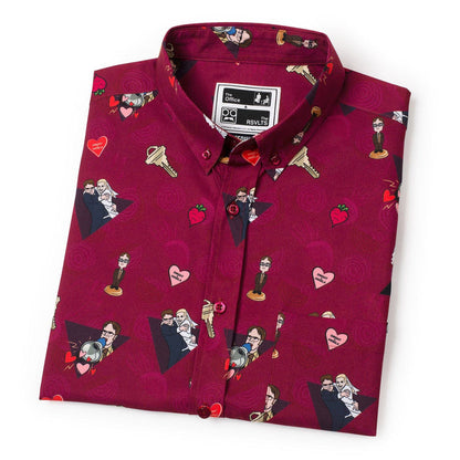 RSVLTS The Office Short Sleeve Shirt The Office "Heartbeets" – KUNUFLEX Short Sleeve Shirt
