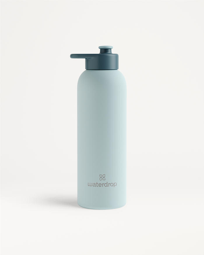 Thermo Steel Bottle · Pull-Up Cap, insulated stainless steel, 600ml.