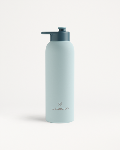 Thermo Steel Bottle · Pull-Up Cap, insulated stainless steel, 600ml.