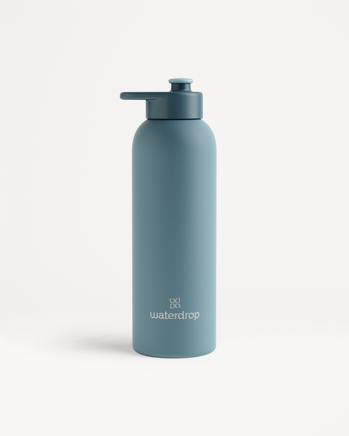 Thermo Steel Bottle · Pull-Up Cap by waterdrop®.