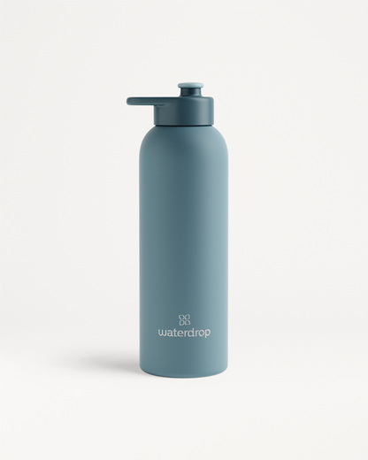 Thermo Steel Bottle · Pull-Up Cap by waterdrop®.