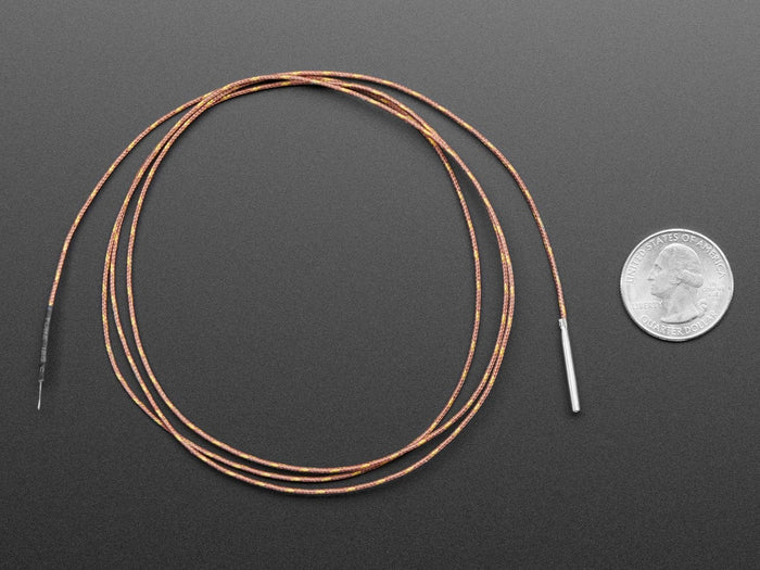Thermocouple Type-K Glass Braid Insulated Stainless Steel Tip by The Pi Hut - The Pi Hut