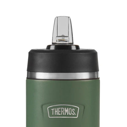 Thermos Icon Flip Lid Water Bottle - Rock Cap Green | 530ml