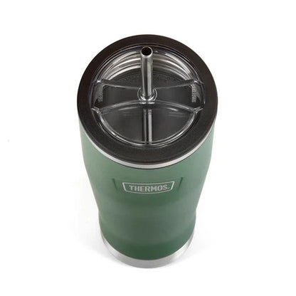 Thermos Icon Straw Cup Water Bottle - Rock Cap Green | 710ml