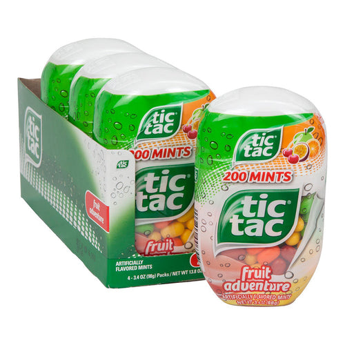 Tic Tac Adventure Bottle Pack Fruit 3.4oz - 4ct