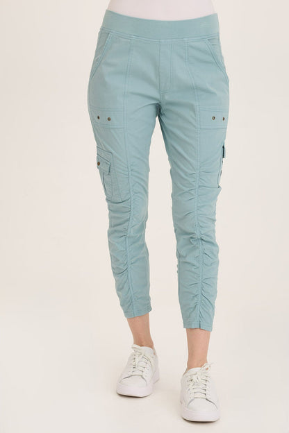 Wearables Tilton Stretch Poplin Ruched Skinny Pant