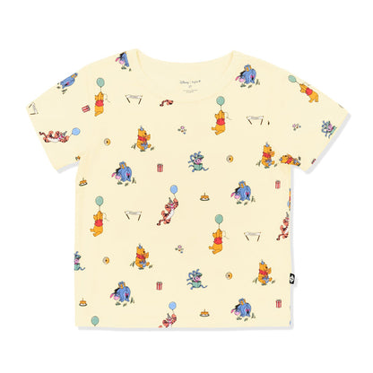 Product photo of the Toddler Basic Tee in Winnie the Pooh Celebration