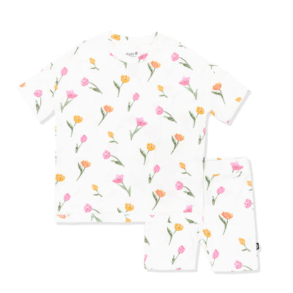 Product photo of the Toddler Biker Short Set in Tulip