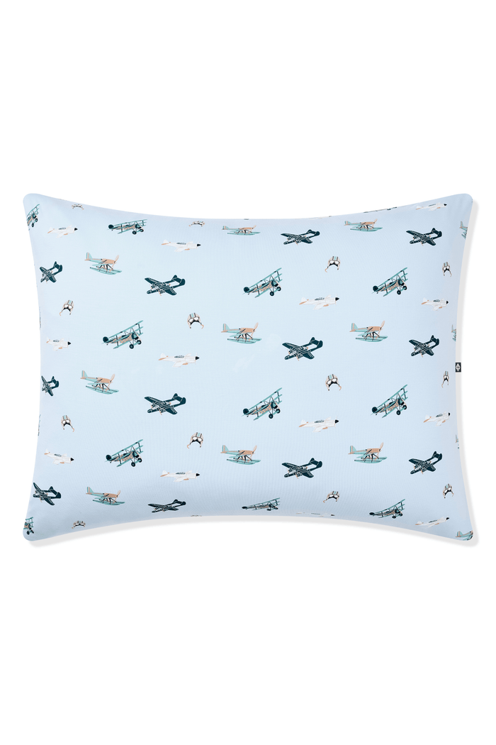 The front of the Toddler Pillowcase in Take Off