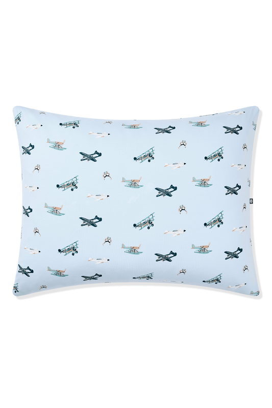 The front of the Toddler Pillowcase in Take Off