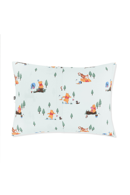 The back of the Toddler Pillowcase in Winnie the Pooh Hundred Acre Wood showing the envelope closure