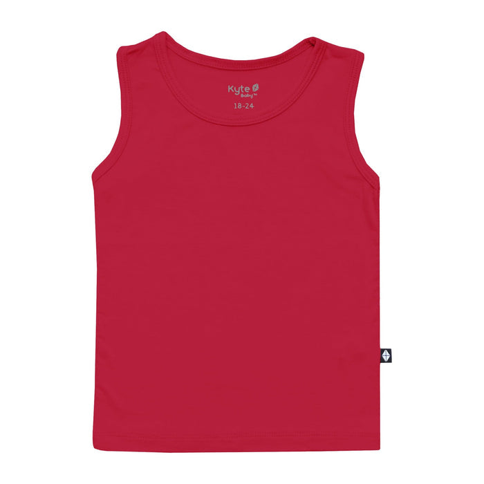 Kyte Baby Toddler Tank Top in Cardinal