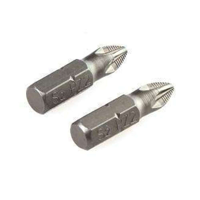 Tolsen Screwdriver Bits Set 2pk S2 Anti-Slip PZ2 x 25mm