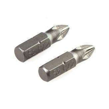 Tolsen Screwdriver Bits Set 2pk S2 Anti-Slip PZ2 x 25mm
