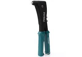 Total 10.5" Aluminium Body Hand Riveter, 4-in-1     (2.4mm, 3.2mm, 4mm, 4.8mm), Sturdy and Durable, One Hand Rivet Tool. Ideal for Metal, Plastic and Leather - THT32105 TOTAL TOOLS
