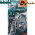 Total Chalk Line Reel includes 30m Chalk Line, Bottle Chalk 4oz and Spirit Bubble THT661301 Mega