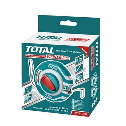 Total Steel Measuring Tape 20M x 12.5 MM-  TMT11206 Mega