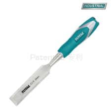 TOTAL WOOD CHISEL 3/4" (19MM), Cr-V Construction, Soft Grip with Hammer Steel-end Cap. Ideal for Carving Wood, Carpentry, Sculpting, Framing, Woodturning, Furniture, Crafts and Woodwork THT41196 MEGA