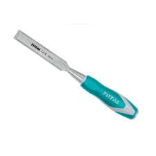 TOTAL WOOD CHISEL 3/4" (19MM), Cr-V Construction, Soft Grip with Hammer Steel-end Cap. Ideal for Carving Wood, Carpentry, Sculpting, Framing, Woodturning, Furniture, Crafts and Woodwork THT41196 MEGA