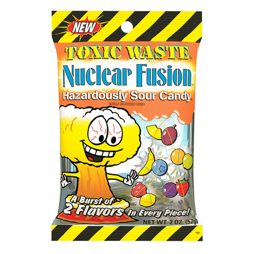 Toxic Waste Nuclear Fusion Candy 2oz Peg Bag - 12ct
