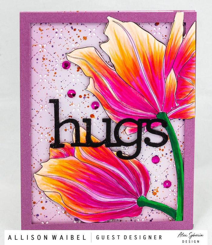 Tulip Close-up Digital Stamp - Alex Syberia Designs