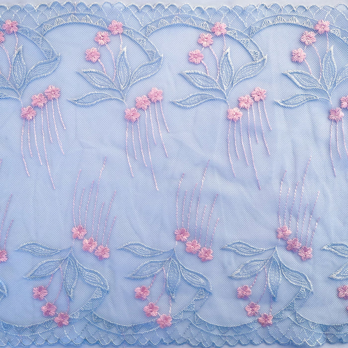Tulle Lace #382 - Hollyhocks 10"