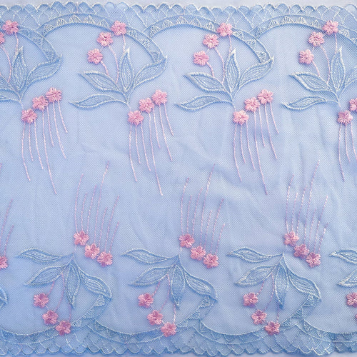 Tulle Lace #382 - Hollyhocks 10"