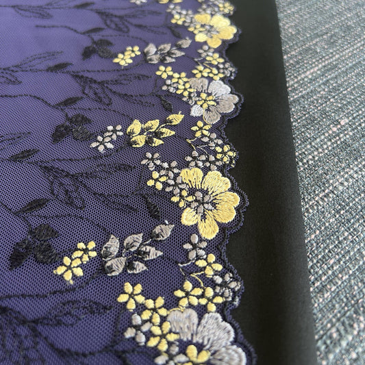 Tulle Lace #406 - Black Tie Affair 7 3/4"