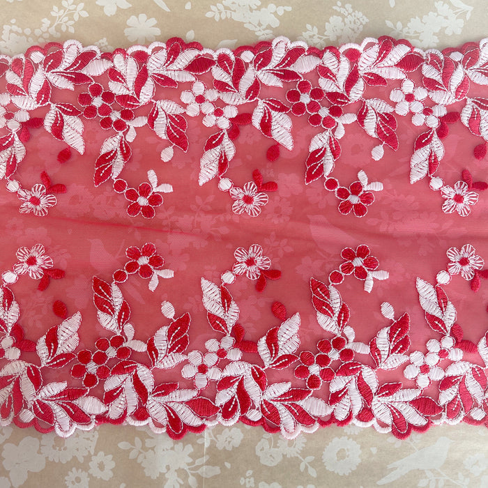 Tulle Lace #702 - Cherry Crush 8"