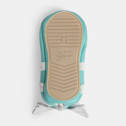 Turquoise Flutterby Ballet Slipper Baby Shoe Ballet Slipper Soft Sole