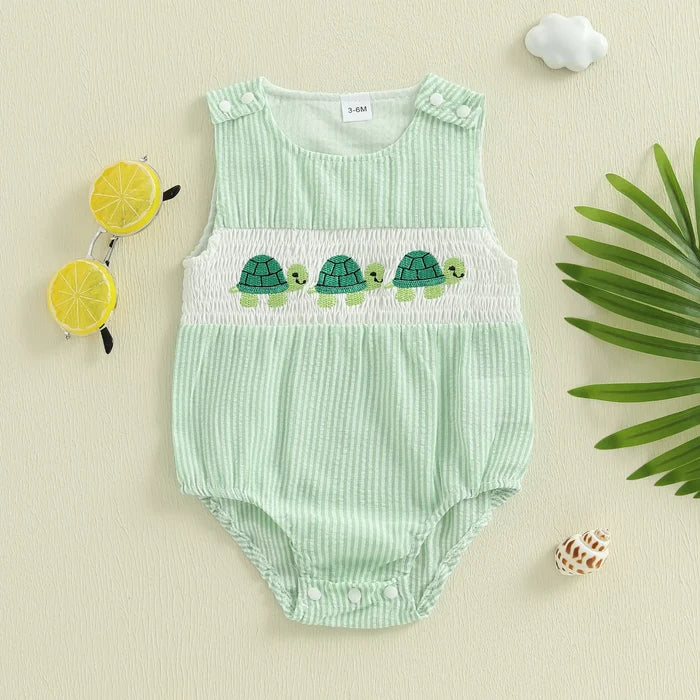 TURTLE Striped Romper