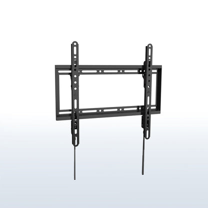 Black TV wall mount on a white background