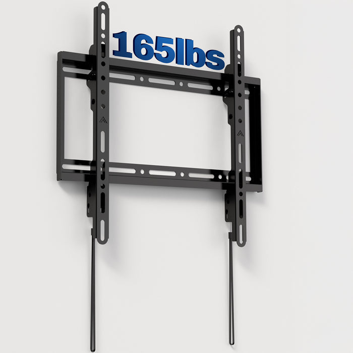 TV wall mount with a capacity label on a white background.