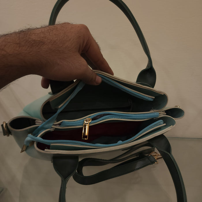 Twin Color Handbag - Maha fashions -