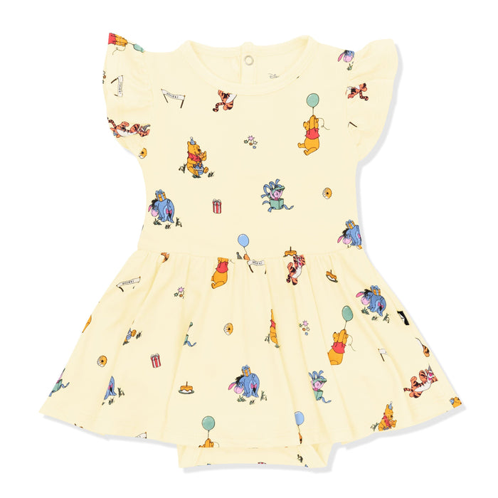 Product photo of the Twirl Bodysuit Dress in Winnie the Pooh Celebration