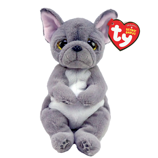 Ty Beanie Bellies 12 Inch Medium Wilfred the Gray Dog Plush Toy