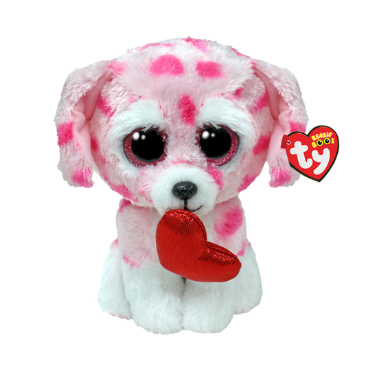 Ty Beanie Boos 6 Inch Rory the Dog Valentine Plush Toy