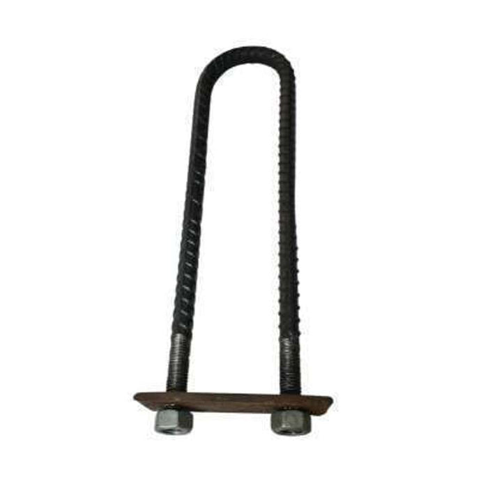U Bolt 10 x 1/2" w/ 4" Plate & Nut