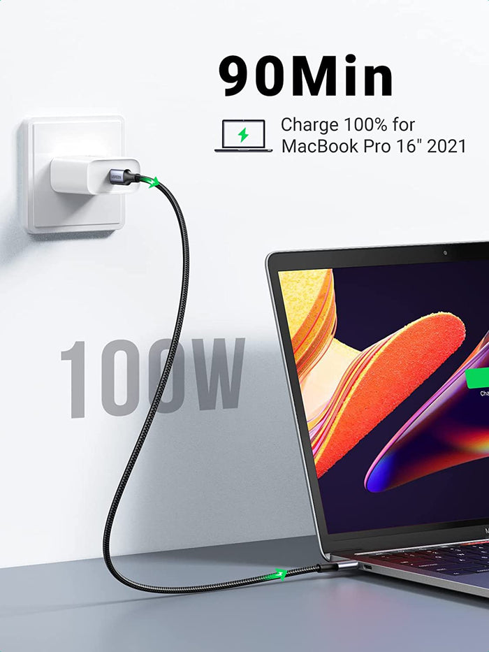 UGREEN 2 Pack USB C to USB C Charger Cable 100W 65W Power Delivery - UGREEN