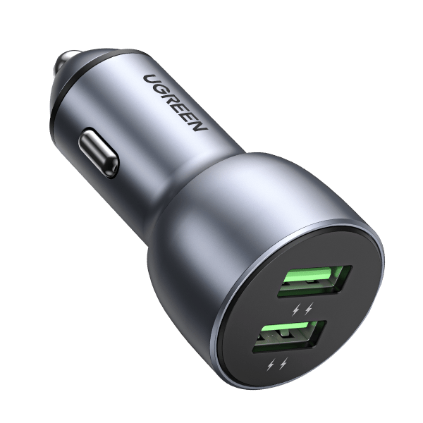 Ugreen 36W QC3.0 Car Charger with USB C Cable Dual USB Ports - UGREEN