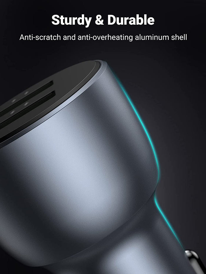Ugreen 36W QC3.0 Car Charger with USB C Cable Dual USB Ports - UGREEN