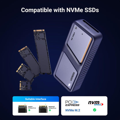 UGREEN 40Gbps M.2 NVMe Enclosure with Cooling Fan - UGREEN EU